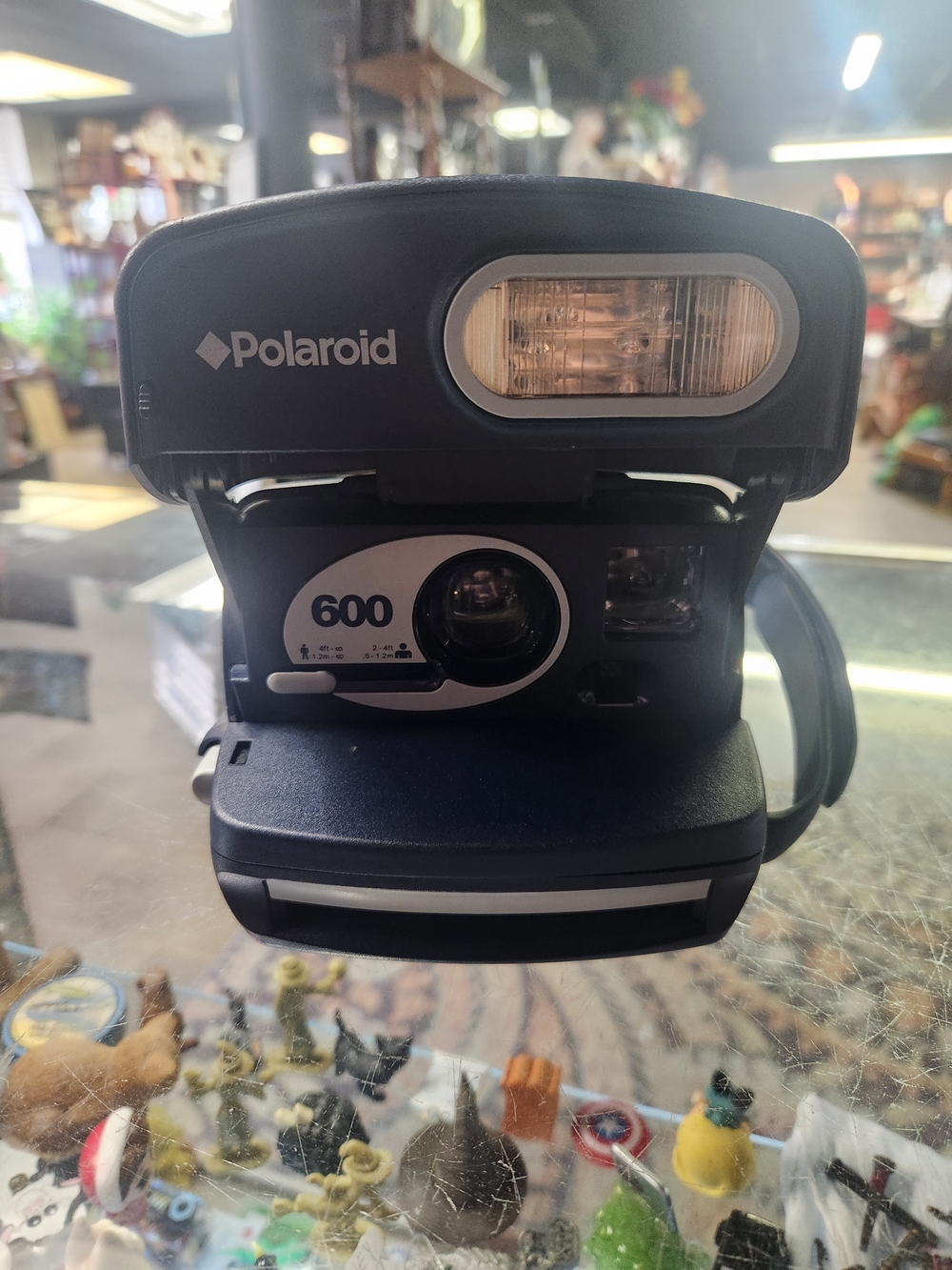 Polaroid Black 600 Instant Camera with Built-In Flash